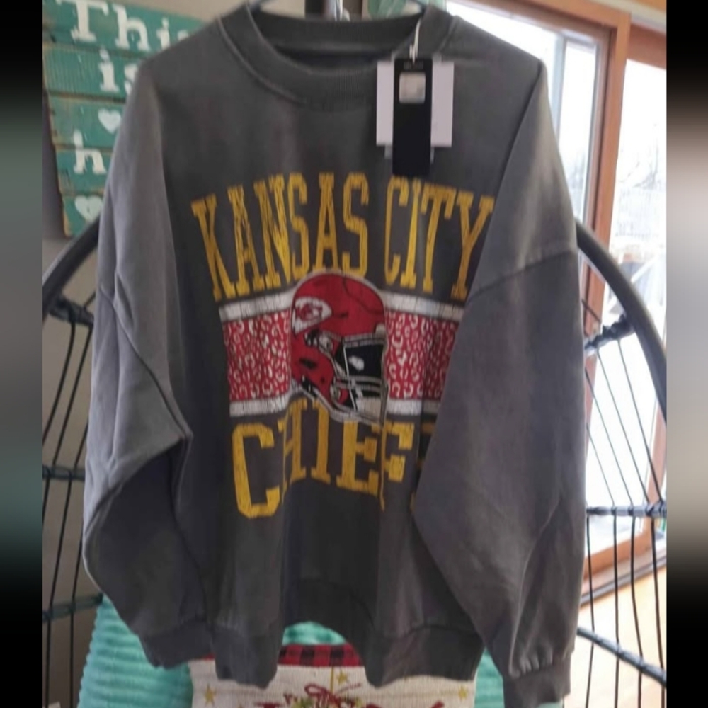 Kansas City Chiefs Gray Sweatshirt